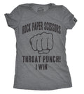 Rock Paper Scissors Throat Punch Women's T Shirt product image 1