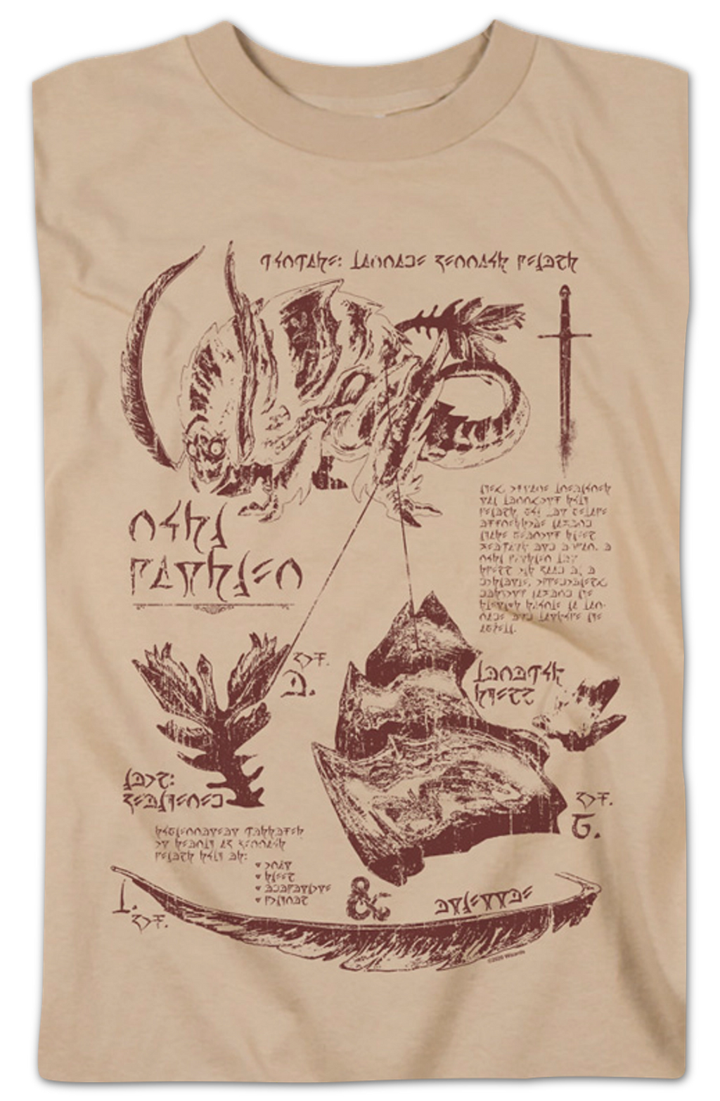 Rust Monster Anatomy Dungeons & Dragons T-Shirt product image 2