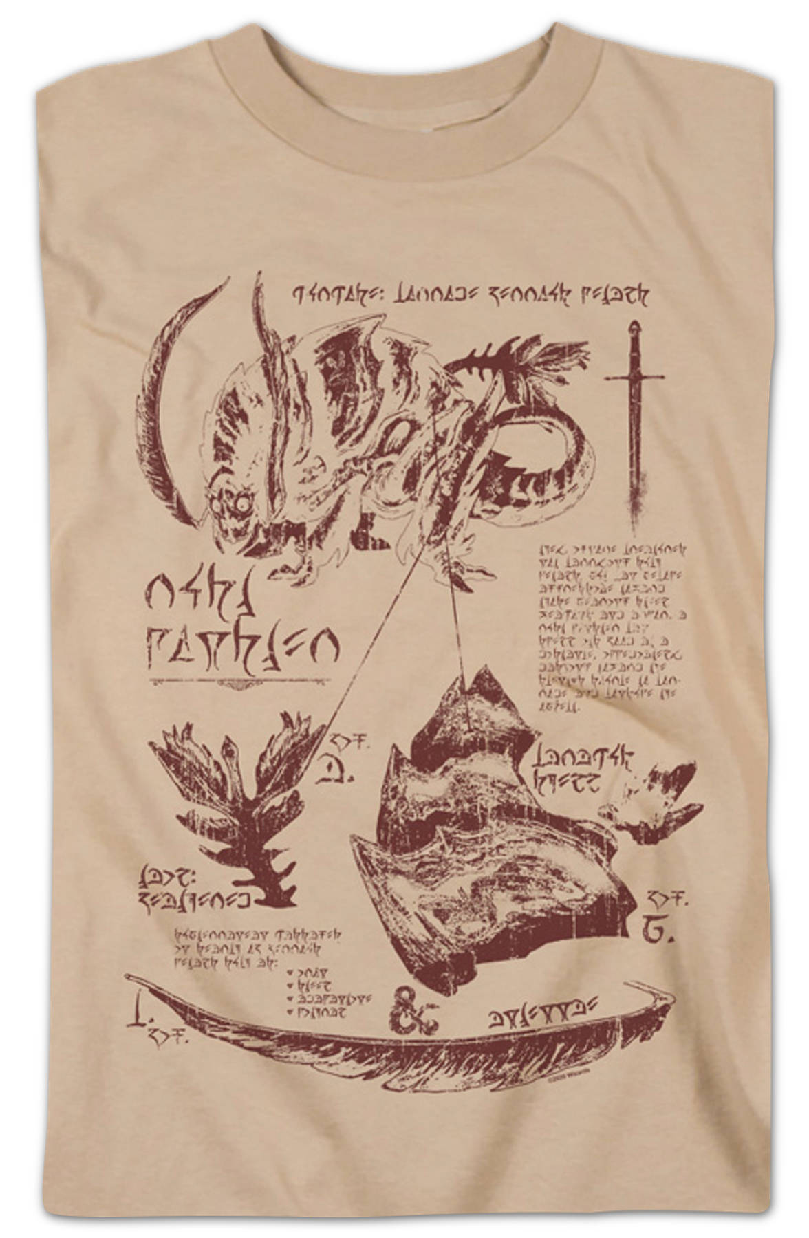 Rust Monster Anatomy Dungeons & Dragons T-Shirt product image 2