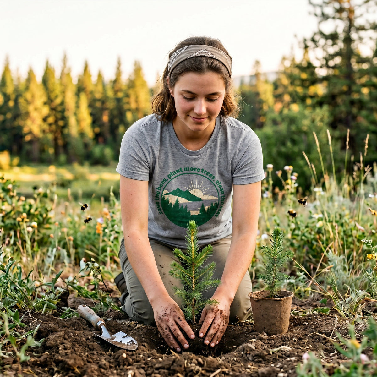 Save The Bees Plant More Trees Women's T Shirt product image 2