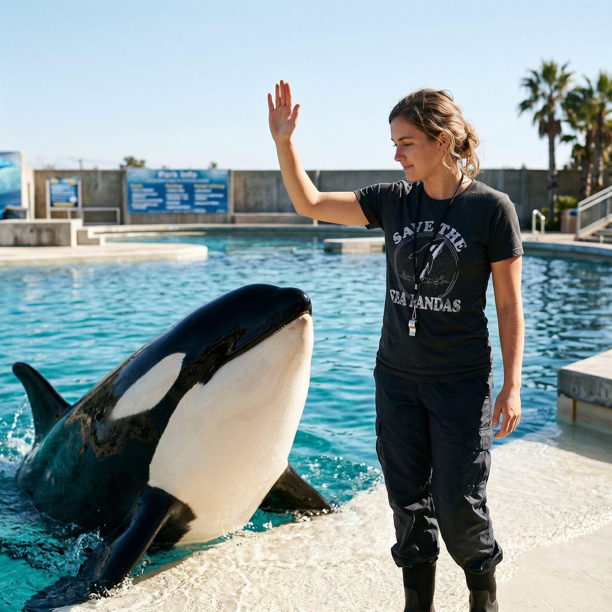 Save The Sea Pandas Women's T Shirt product image 2