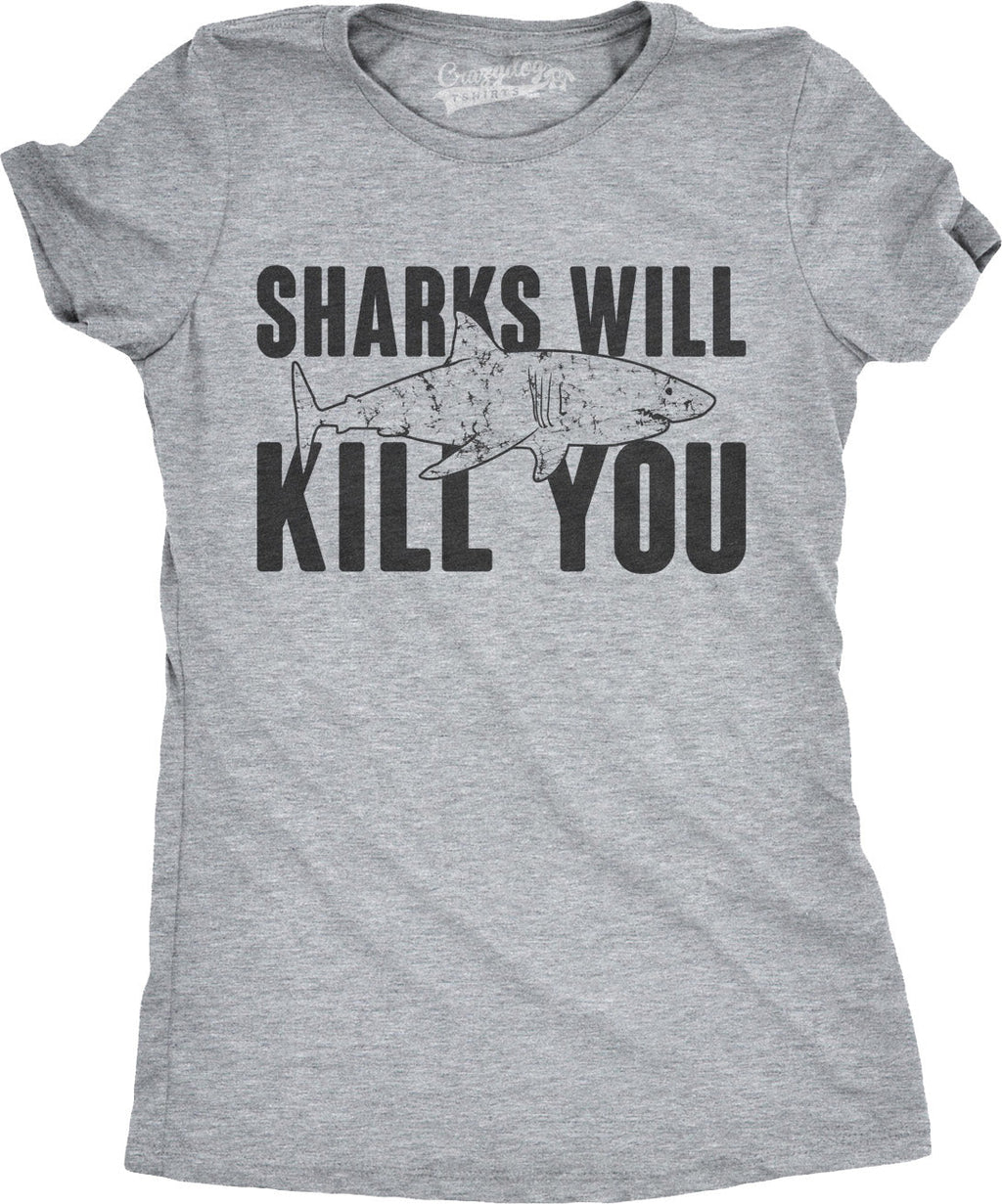 Sharks Will Kill You Women's T Shirt product image 5