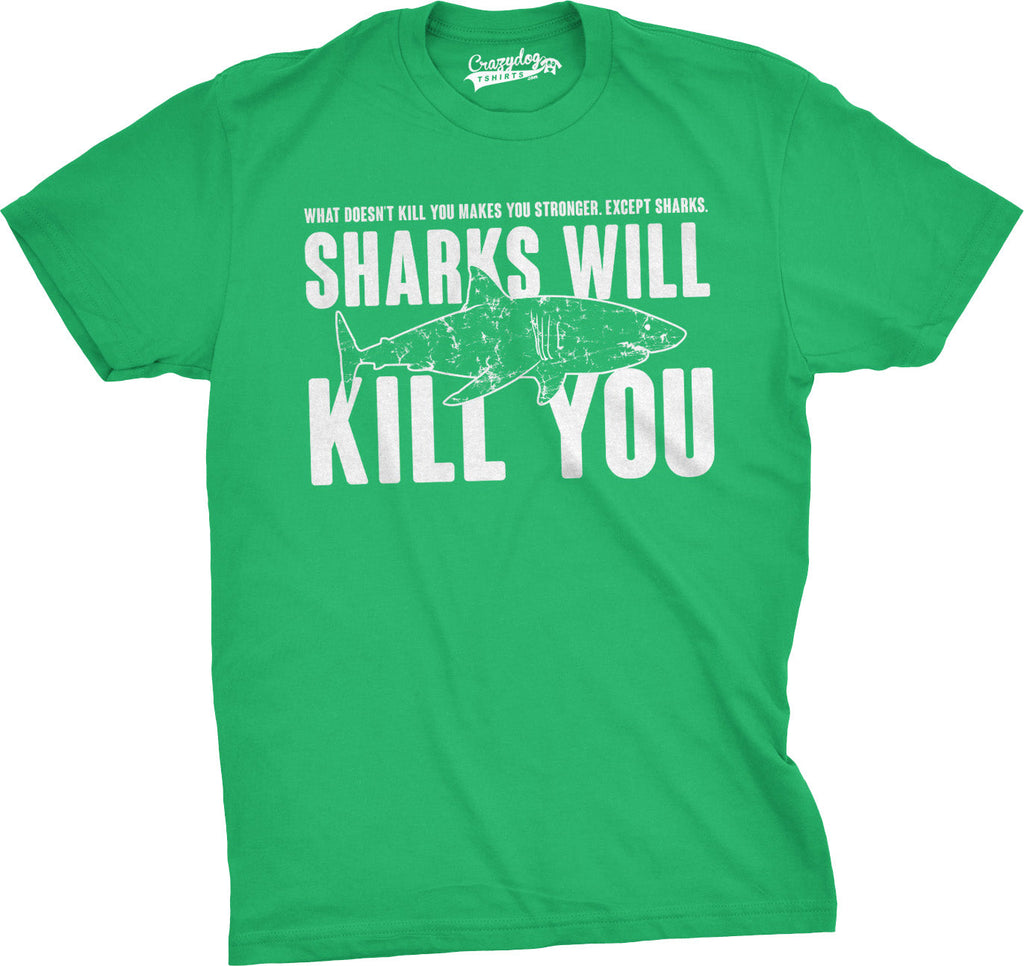 Sharks Will Kill You Men's T Shirt product image 6