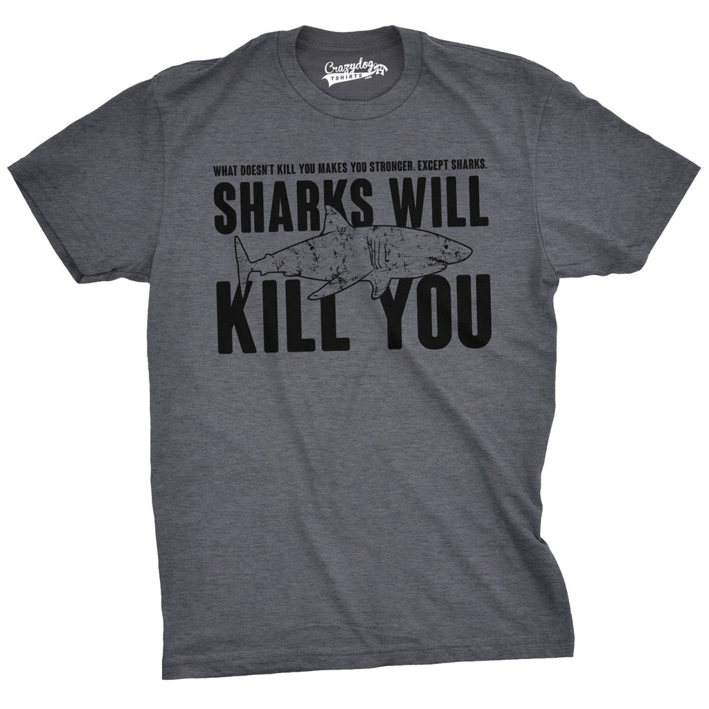 Sharks Will Kill You Men's T Shirt product image 5