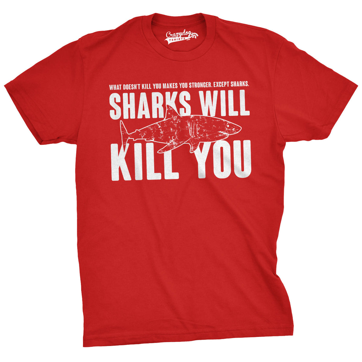 Sharks Will Kill You Men's T Shirt product image 8