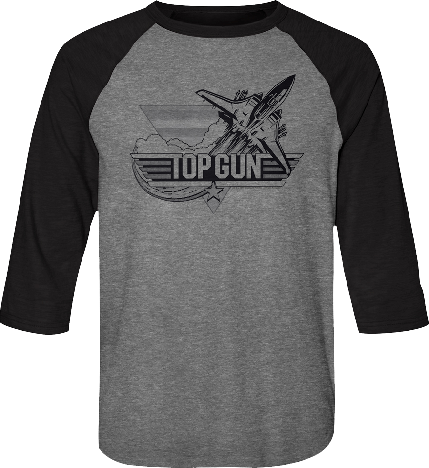 Simple Flyby Top Gun Raglan Baseball Shirt product image 1