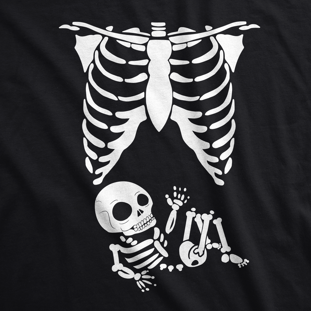Maternity Skeleton Baby T Shirt With Glow in the Dark Ink product image 2