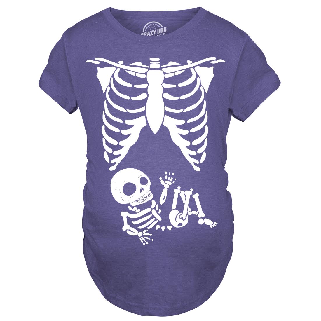 Maternity Skeleton Baby T Shirt With Glow in the Dark Ink product image 10