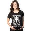 Maternity Skeleton Baby T Shirt With Glow in the Dark Ink product image 1