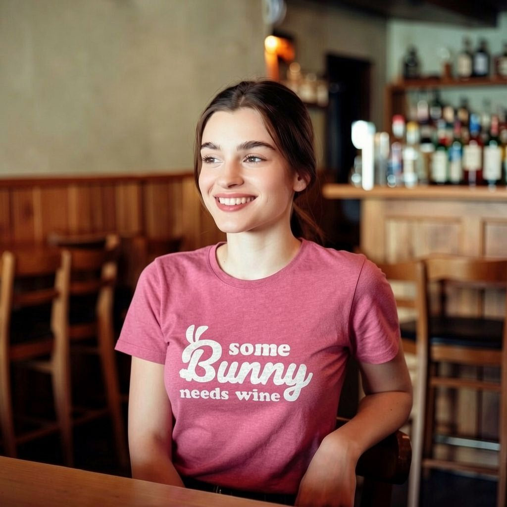 Some Bunny Needs Wine Women's T Shirt product image 2