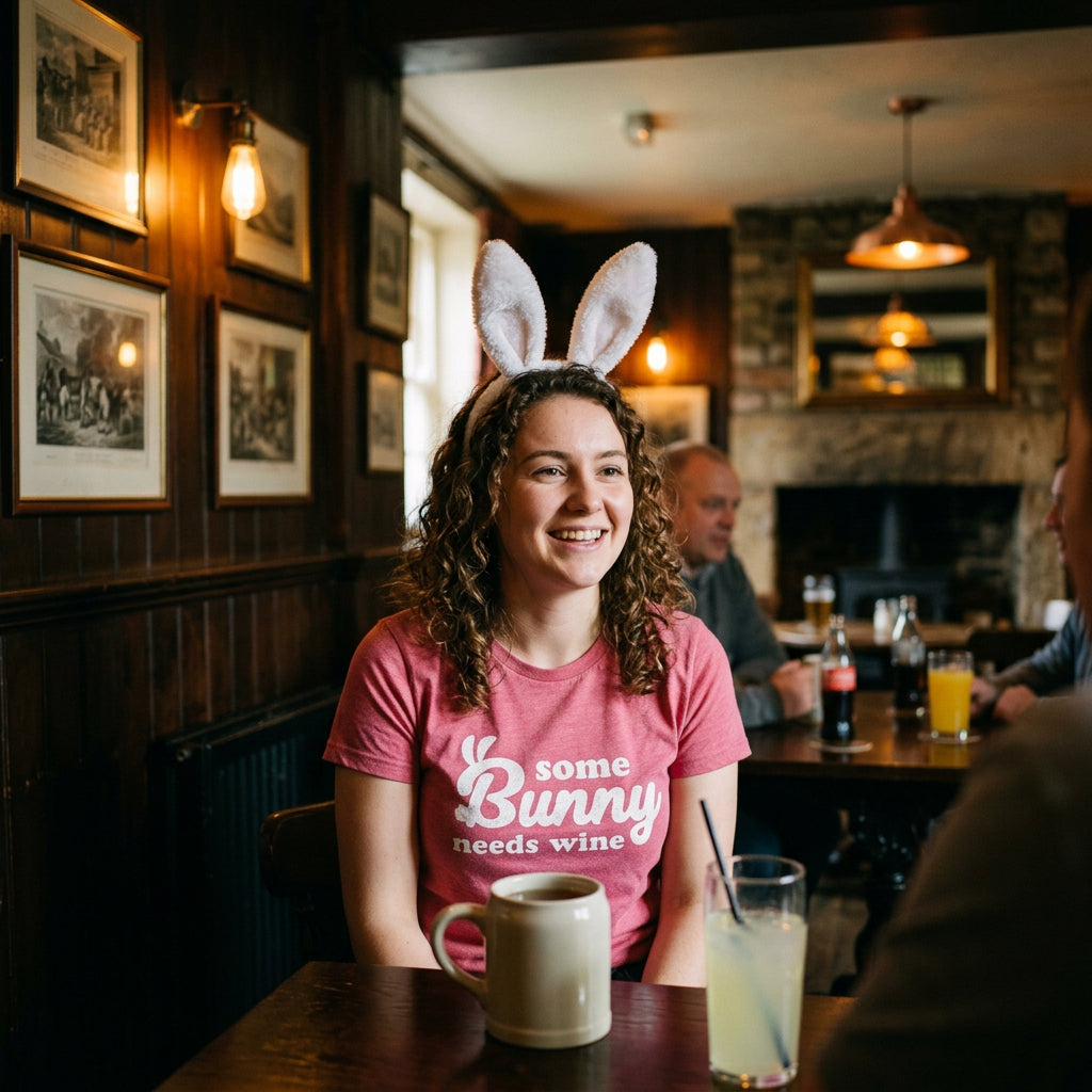 Some Bunny Needs Wine Women's T Shirt product image 5