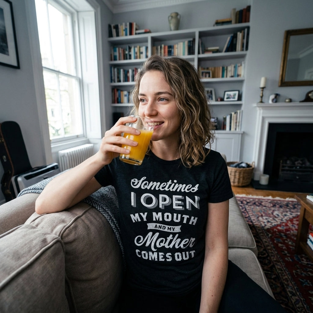 Sometimes I Open My Mouth And My Mother Comes Out Women's T product image 3