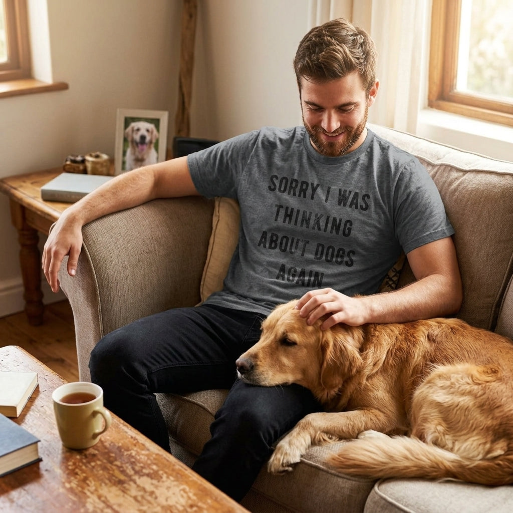 Sorry I Was Thinking About Dogs Again Men's T Shirt product image 2