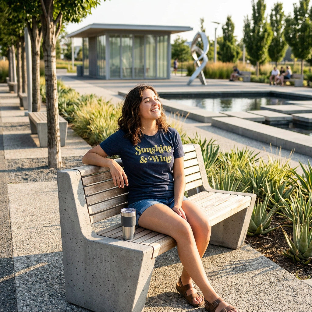 Sunshine And Wine Women's T Shirt product image 5