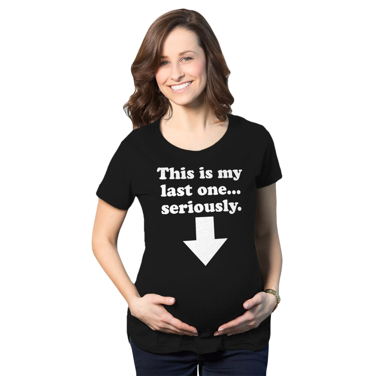 Maternity This Is My Last One Seriously Pregnancy T shirt product image 1