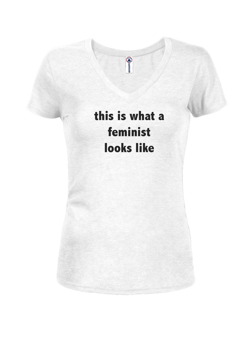 this is what a feminist looks like Juniors V Neck T-Shirt product image 2