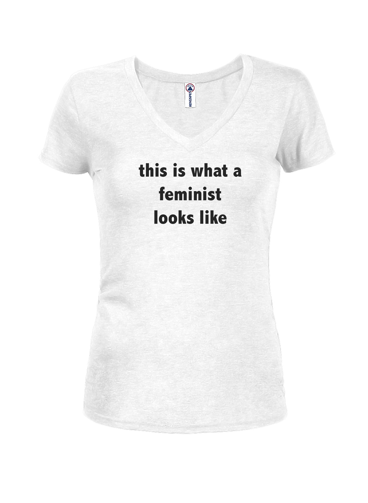 this is what a feminist looks like Juniors V Neck T-Shirt product image 2