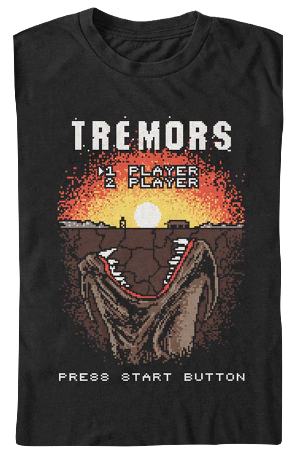 Video Game Start Screen Tremors T-Shirt product image 2
