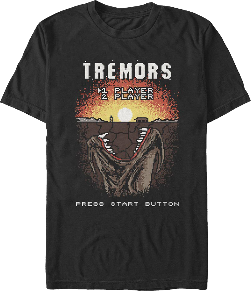Video Game Start Screen Tremors T-Shirt product image 1