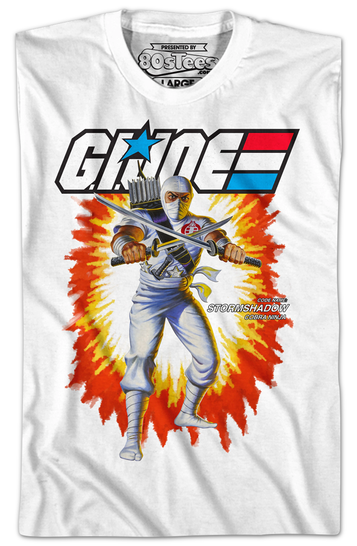 White Box Art Storm Shadow GI Joe T-Shirt product image 2