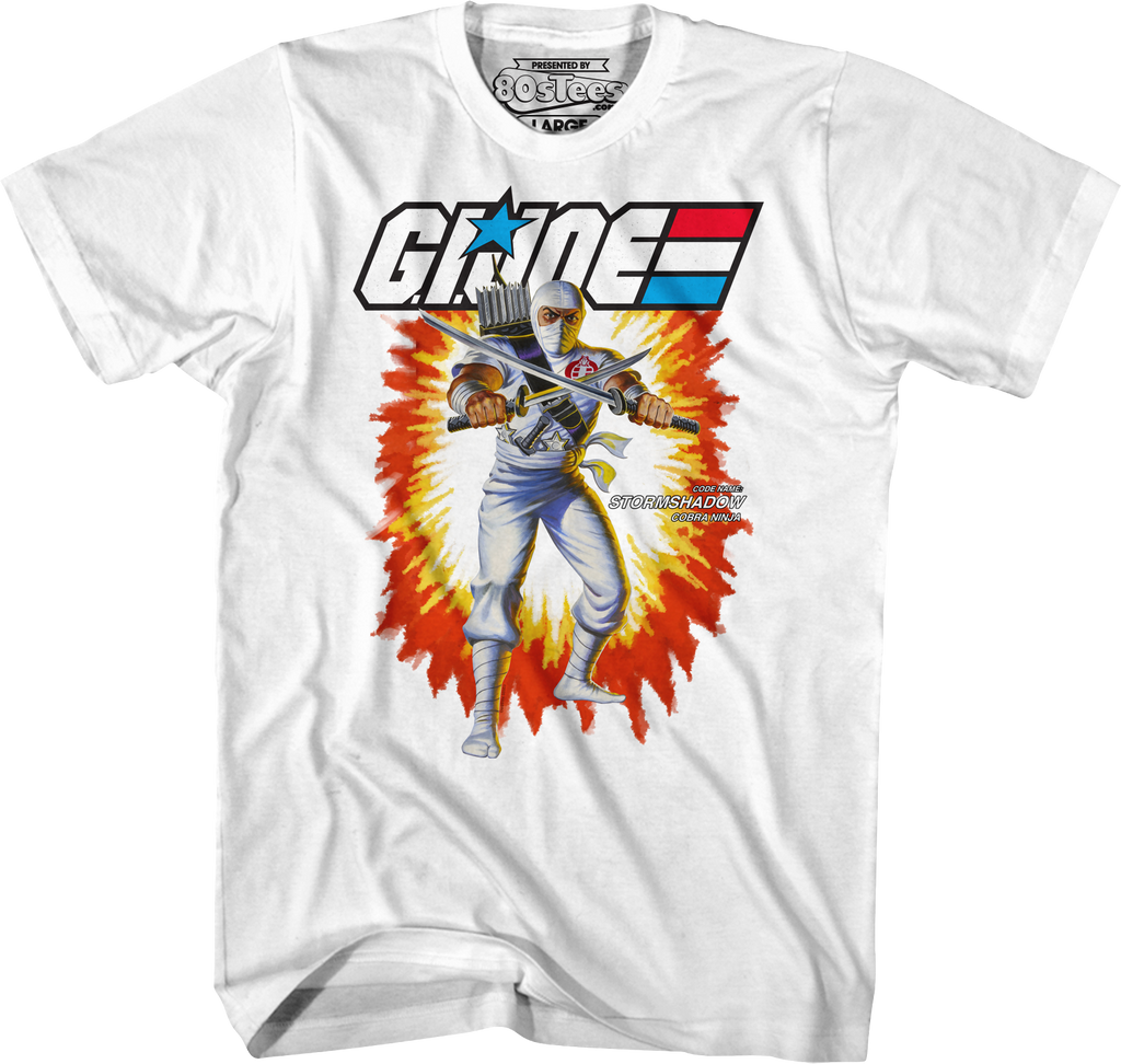 White Box Art Storm Shadow GI Joe T-Shirt product image 1