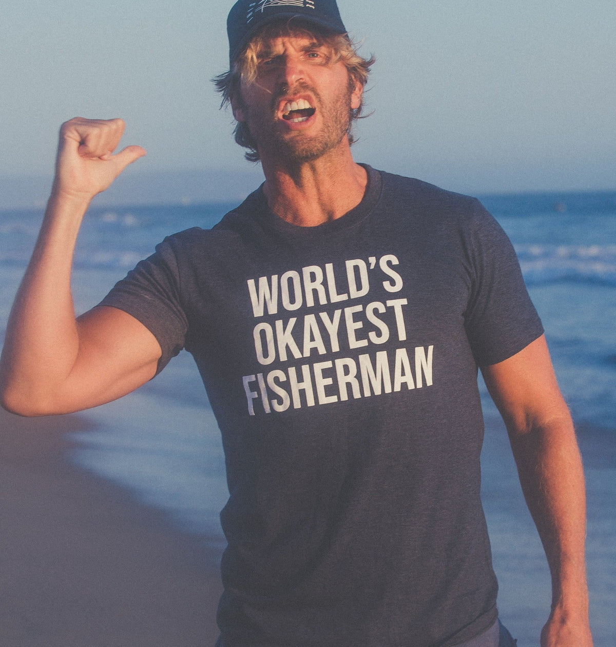 World's Okayest Fisherman Men's T Shirt product image 2