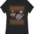 Womens Faux Ugly Knit Naughty Or Nice Tom And Jerry product image 1