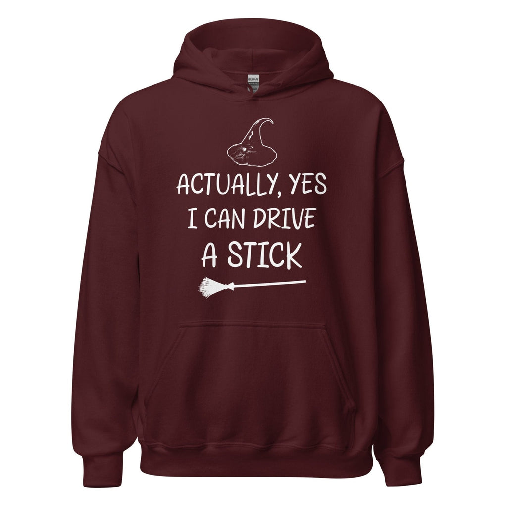Yes I Can Drive a Stick Witch Hoodie product image 5