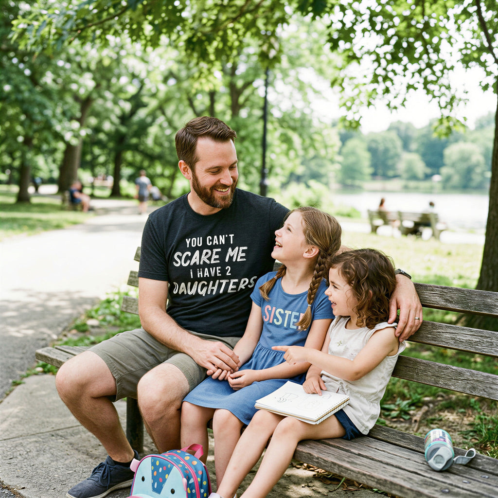 You Can't Scare Me I Have Two Daughters Men's T Shirt product image 4