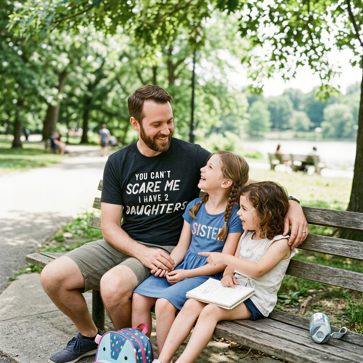 You Can't Scare Me I Have Two Daughters Men's T Shirt product image 4