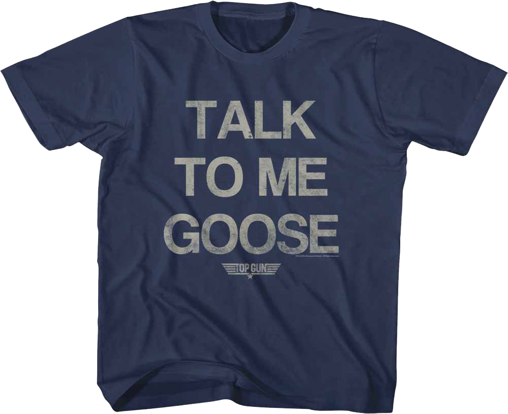 Youth Distressed Talk To Me Goose Top Gun Shirt product image 1