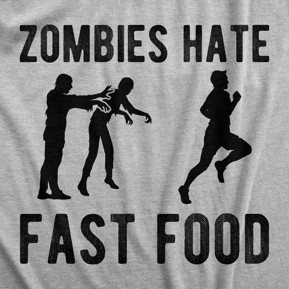 Zombies Hate Fast Food Men's T Shirt product image 3