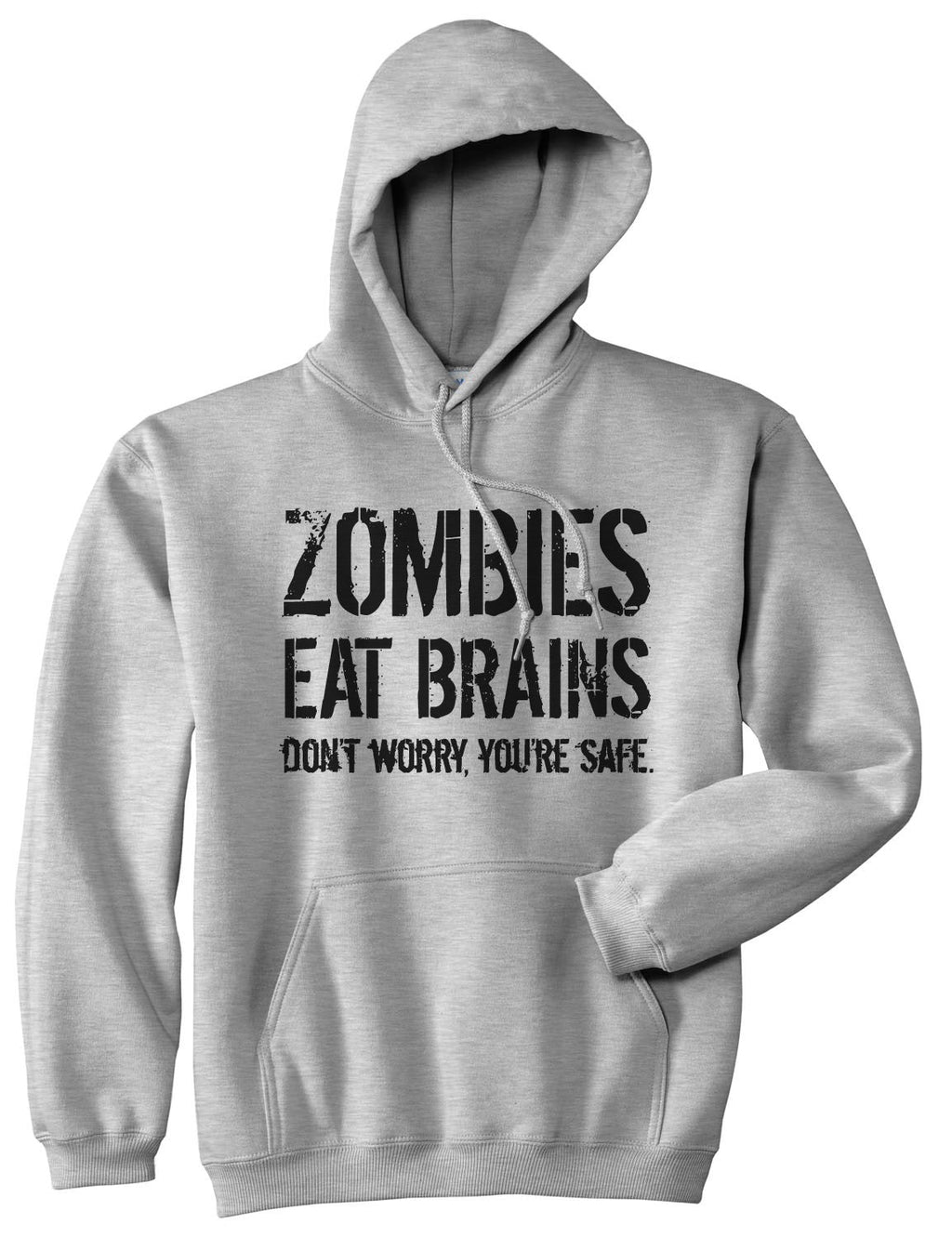 Zombies Eat Brains, You're Safe Hoodie product image 5